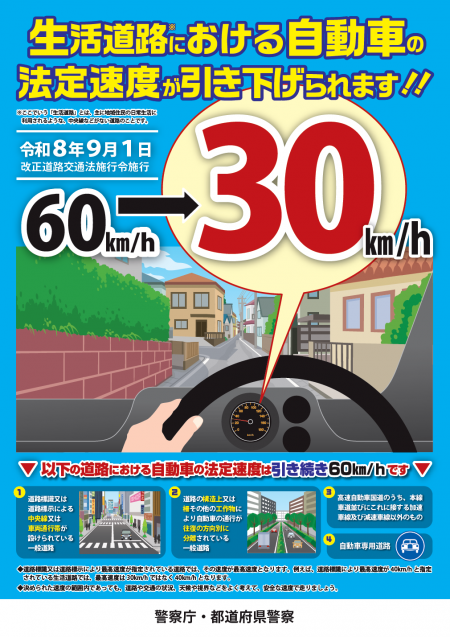 生活道路30キロ
