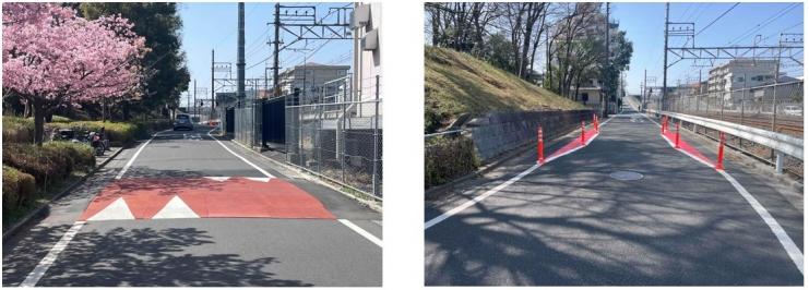 ハンプと狭さく
