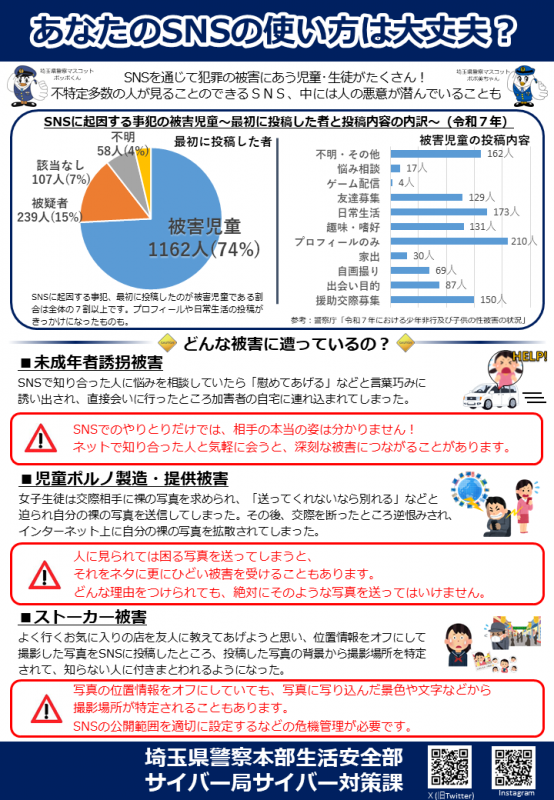 あなたのSNSの使い方大丈夫？