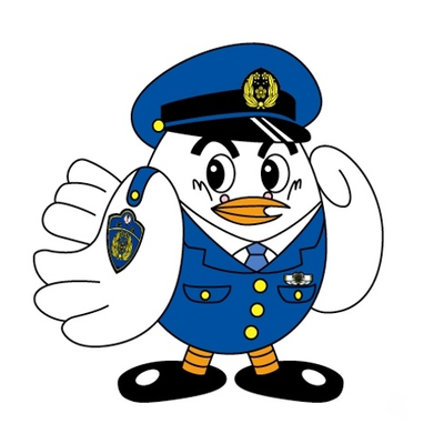 県警マスコット「ポッポくん」