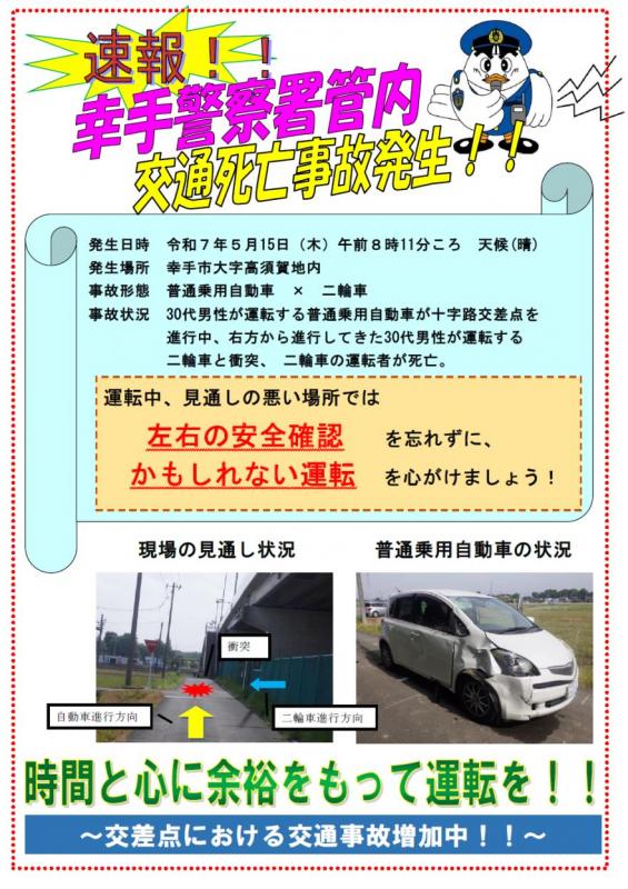 交通死亡事故ポスター