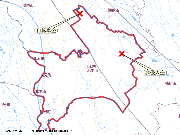 北本市　地図　５月５日から