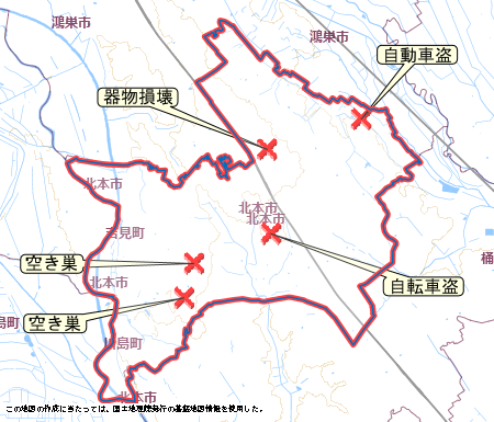 北本市 地図 5月19日から