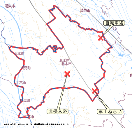 北本市　地図　６月２日から