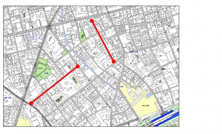 交通規制廃止予定図