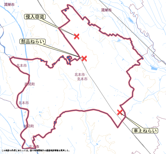 北本市　地図　6月16日から