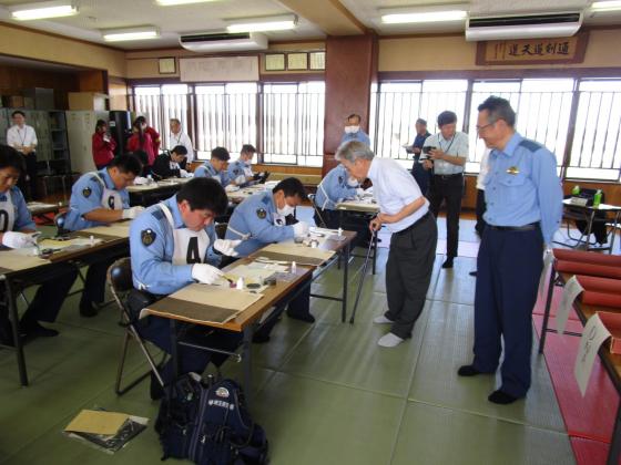 令和7年6月18日、本庄警察署現場鑑識競技会1