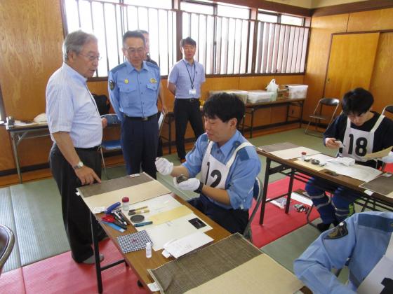 令和7年6月18日、本庄警察署現場鑑識競技会2