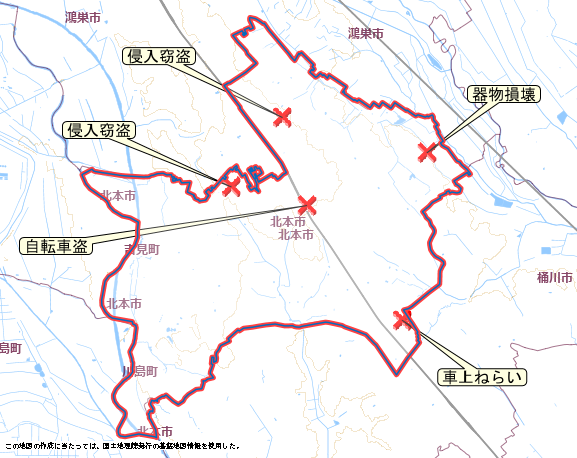 北本市 地図 8月18日から