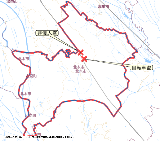 北本市　地図　９月８日から