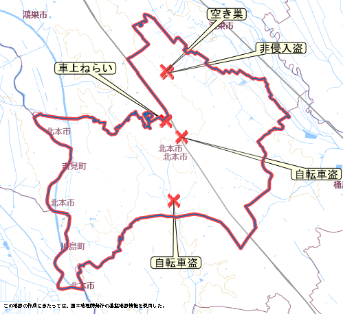 北本市 地図 10月6日から