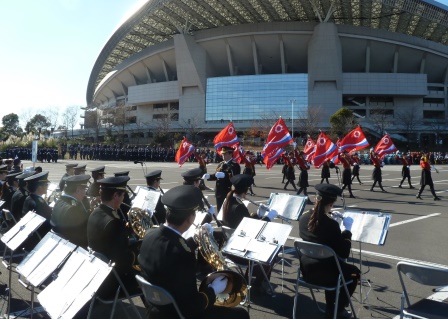 写真：式典演奏の様子