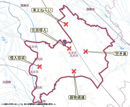北本市　地図　10月27日から