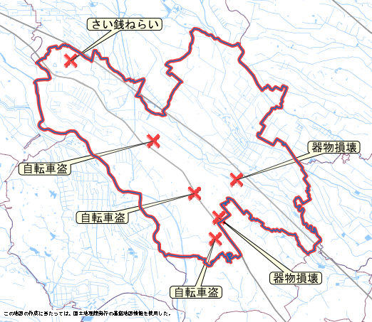 鴻巣市　地図　10月27日から