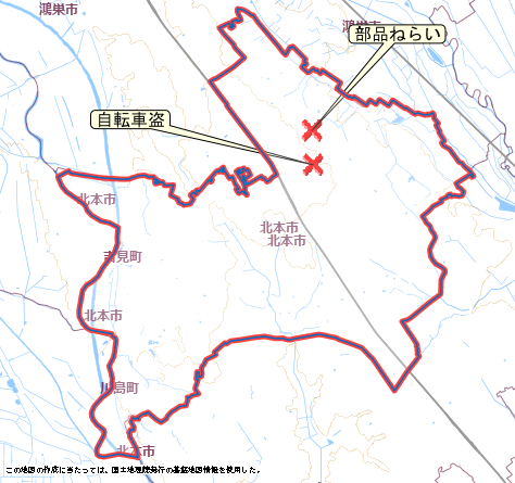 北本市　地図　11月17日から