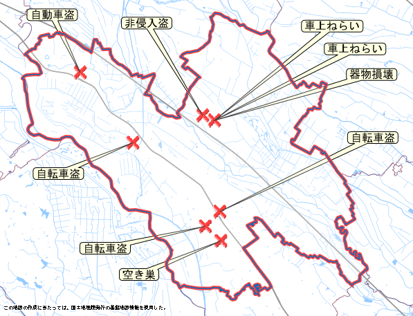 鴻巣市　地図　11月17日から