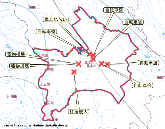 北本市 地図 12月1日から
