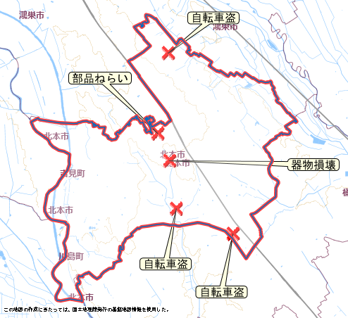 北本市　地図　12月15日から