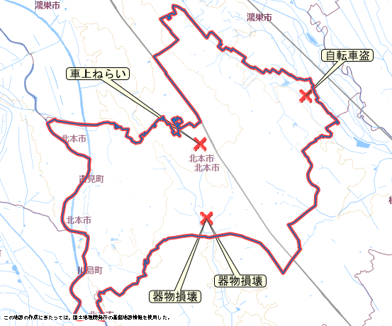 北本市　地図　12月22日から