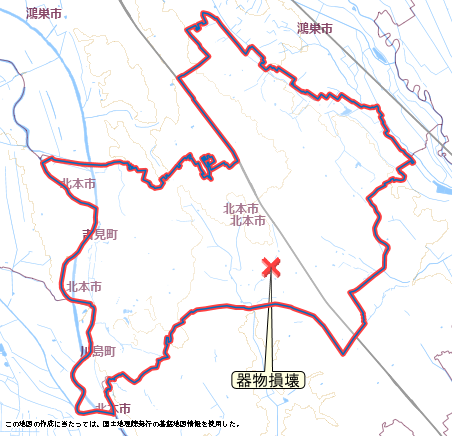 北本市　地図　1月5日から