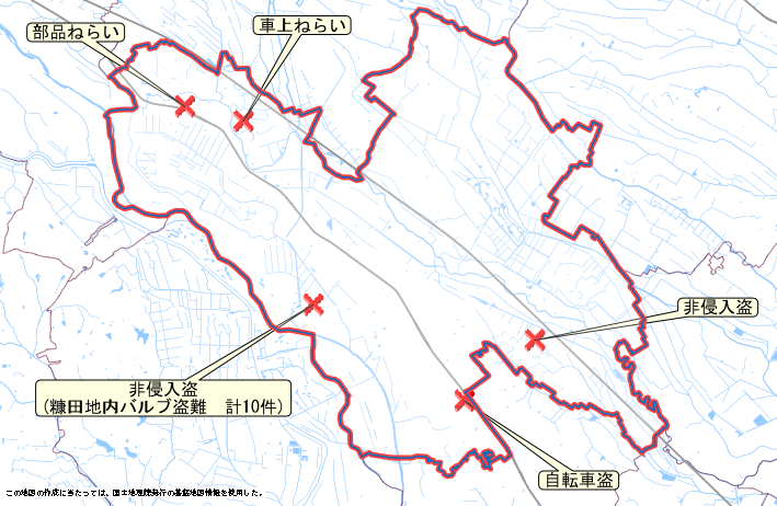 鴻巣市　地図　1月12日から