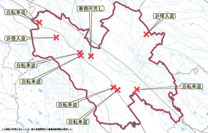 鴻巣市　地図　1月19日から