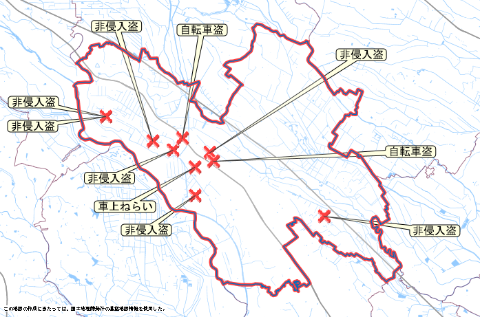 鴻巣市　地図　2月9日から