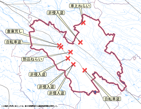 鴻巣市　地図　3月16日から