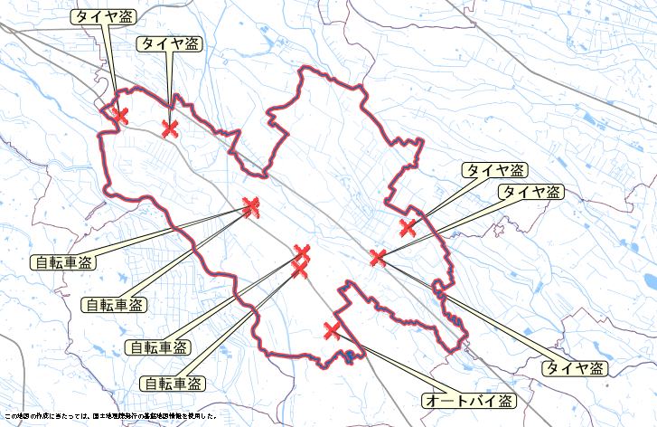 鴻巣市　地図　3月30日から