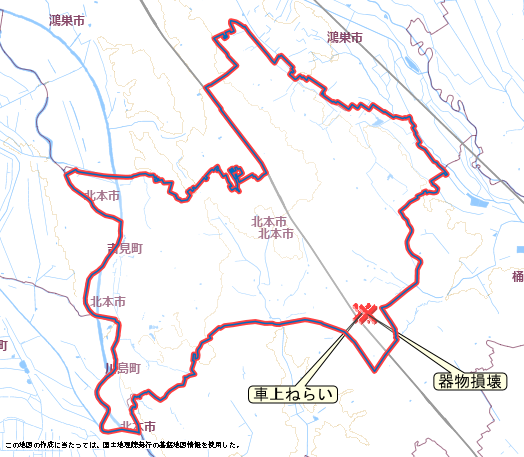 北本市　地図　5月11日から