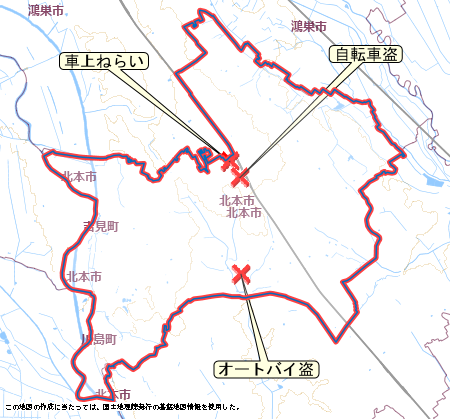 北本市　地図　5月18日から