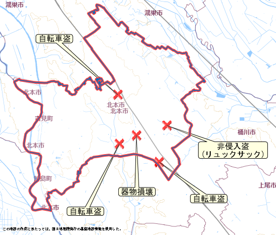 北本市 地図 6月1日から