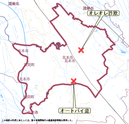 北本市　地図　6月8日から