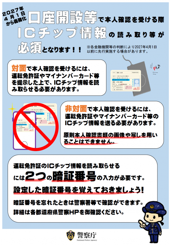 暗証番号チラシ