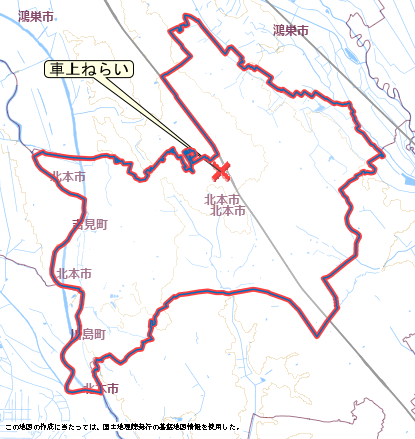 北本市　地図　7月27日から