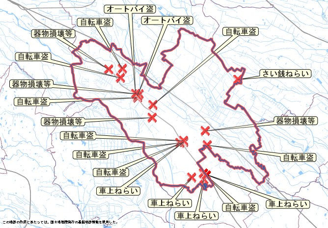 鴻巣市　地図　8月10日から