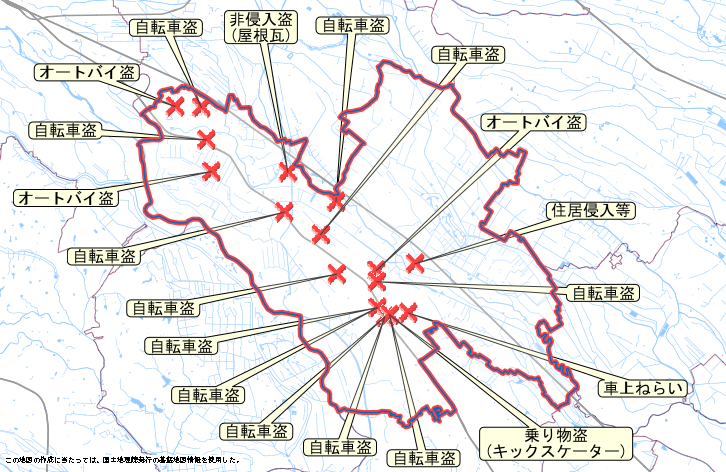 鴻巣市　地図　8月24日から