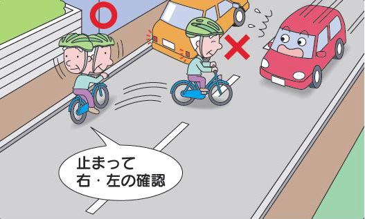 急に進路を変更するのはやめましょう